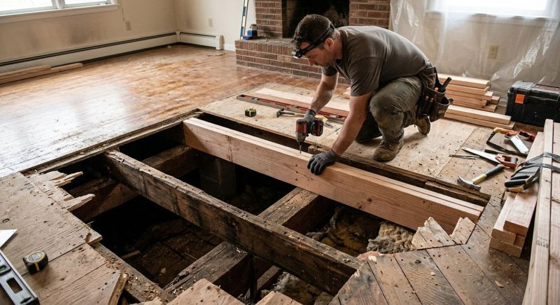 Squeaking Floor Repair in Conroe, TX